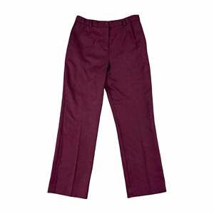 Pendleton Burgundy Wool Twill Dress Pants Regular Fit Straight Leg USA Size 8